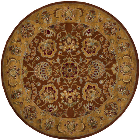 Safavieh Heritage 6'-0" x 6'-0" Rug in Red / Natural
