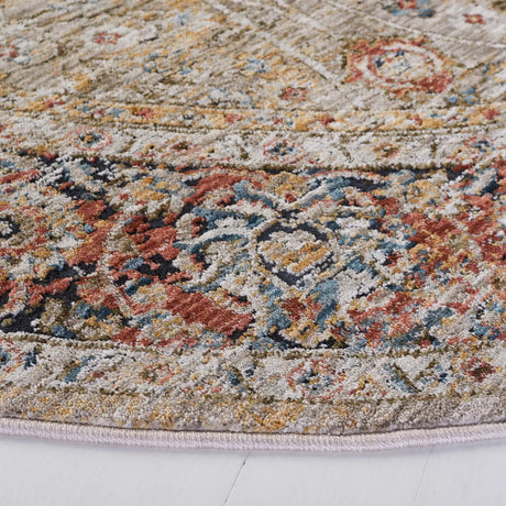 Safavieh Silverado 6'-4" x 6'-4" Rug in Beige / Rust