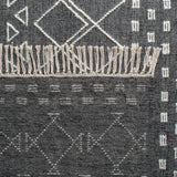 Safavieh Kilim 4'-0" x 6'-0" Rug in Charcoal / Ivory
