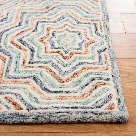Safavieh Capri 4'-0" x 6'-0" Rug in Blue / Rust