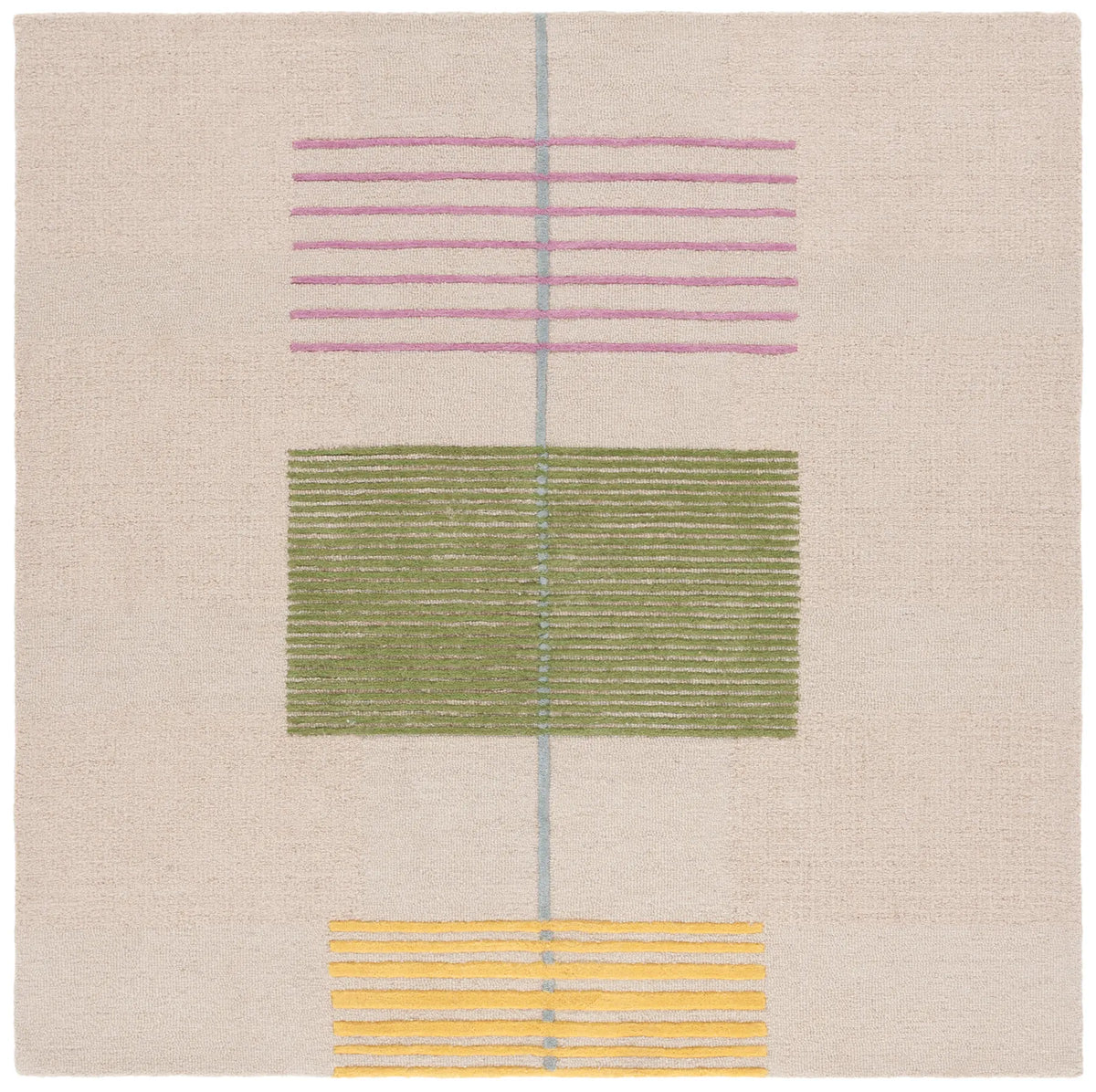 Safavieh Genre 5'-0" x 5'-0" Rug in Beige / Green