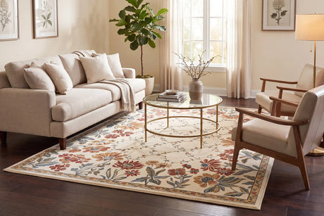 Dynamic Rugs Ancient Garden 57084 Ivory Rugs - Room