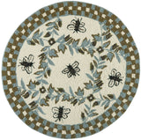 Safavieh Chelsea 3'-0" x 3'-0" Rug in Ivory / Light Blue