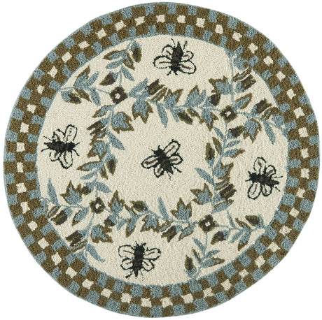 Safavieh Chelsea 3'-0" x 3'-0" Rug in Ivory / Light Blue
