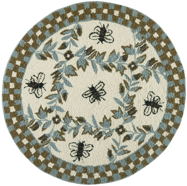 Safavieh Chelsea 3'-0" x 3'-0" Rug in Ivory / Light Blue