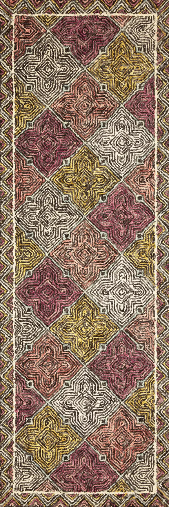 Loloi Spectrum Spe-03 Charcoal/Multi Rugs - runner flat