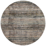 Loloi Theia The-08 Grey/Multi Rug - round flat