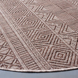 Safavieh Courtyard 6'-7" x 6'-7" Rug in Grey / Brown