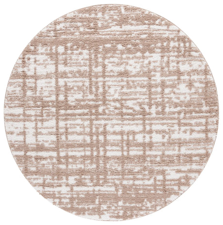 Safavieh Rumi Shag 6'-7" x 6'-7" Rug in Beige / Ivory
