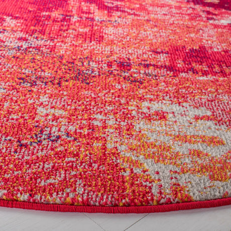 Safavieh Madison 6'-7" x 6'-7" Rug in Red / Ivory