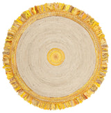 Safavieh Cape Cod 5'-0" x 5'-0" Rug in Gold / Natural