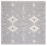 Safavieh Kilim 6'-0" x 6'-0" Rug in Grey / Ivory