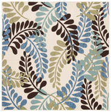 Safavieh Veranda 6'-7" x 6'-7" Rug in Cream / Aqua
