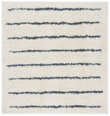 Safavieh Venus Shag 600 6'-7" x 6'-7" Rug in Ivory / Dark Grey