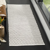 Safavieh Montauk 2'-3" x 11'-0" Rug in Charcoal / Ivory