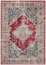 Safavieh Monaco 4'-0" x 5'-7" Rug in Ivory / Red