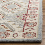 Safavieh Micro-Loop 5'-0" x 8'-0" Rug in Ivory / Red