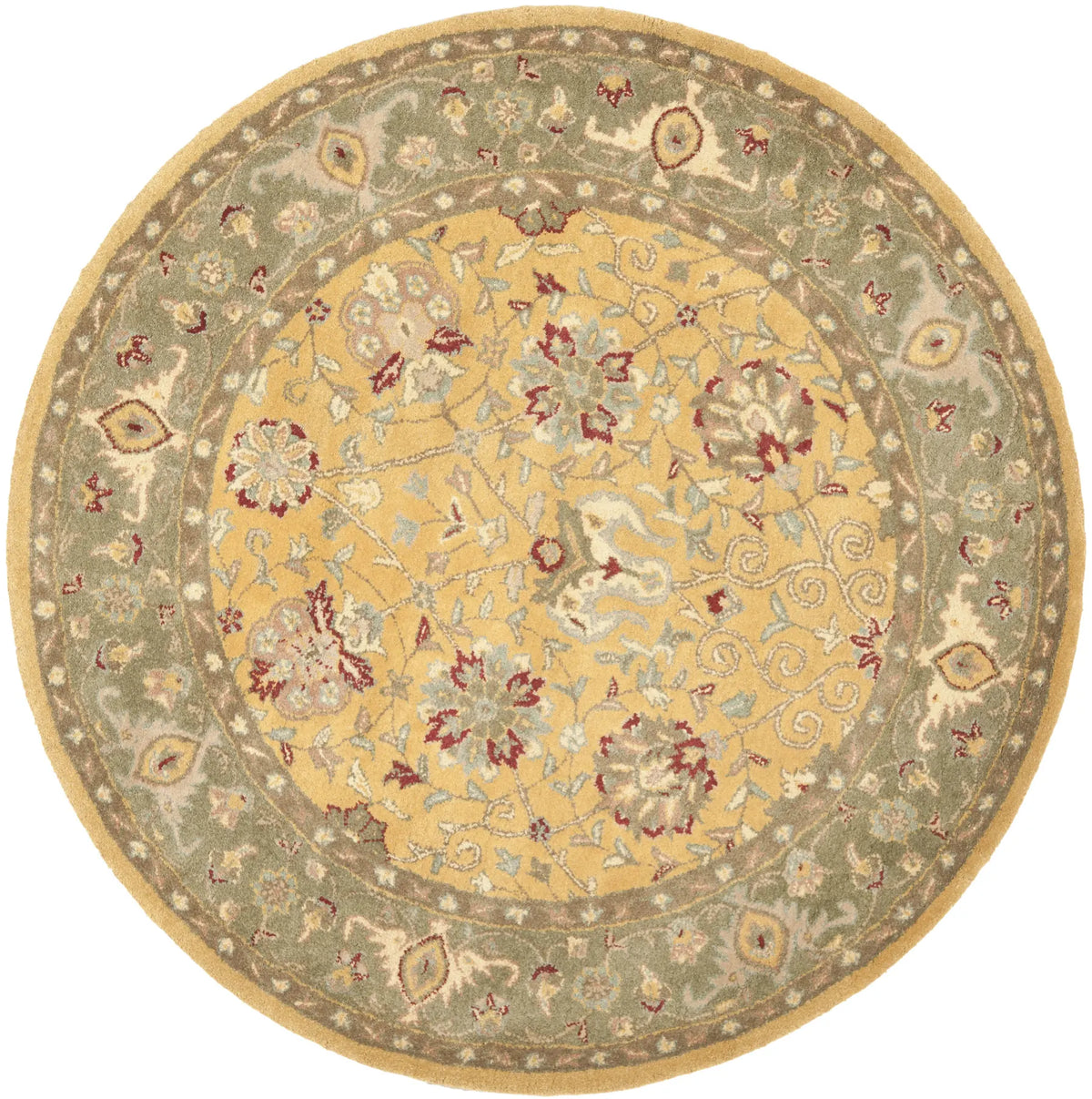 Safavieh Antiquity 6'-0" x 6'-0" Rug in Gold