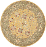 Safavieh Antiquity 6'-0" x 6'-0" Rug in Gold