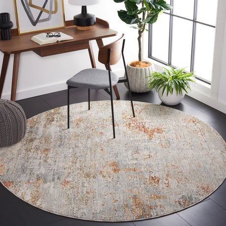 Safavieh Adrianna 6'-7" x 6'-7" Rug in Blue / Rust