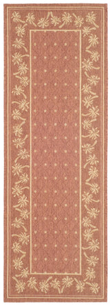 Safavieh Courtyard 2'-3" x 6'-7" Rug in Rust / Sand