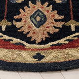 Safavieh Heritage 6'-0" x 6'-0" Rug in Navy / Red