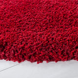 Safavieh Shag 6'-7" x 6'-7" Rug in Red