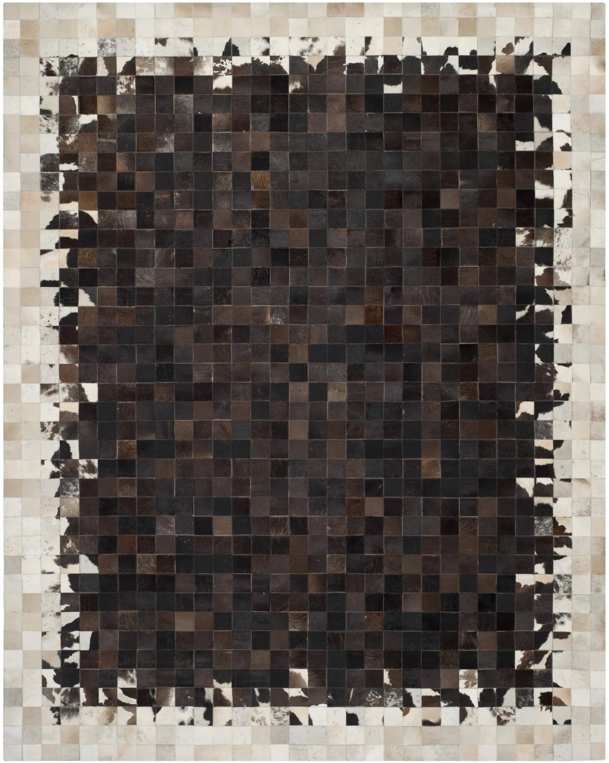 Safavieh Studio Leather 8'-0" x 10'-0" Rug in Ivory / Dark Brown