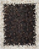 Safavieh Studio Leather 8'-0" x 10'-0" Rug in Ivory / Dark Brown
