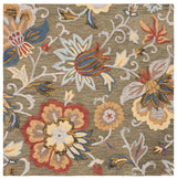 Safavieh Blossom 6'-0" x 6'-0" Rug in Green / Red