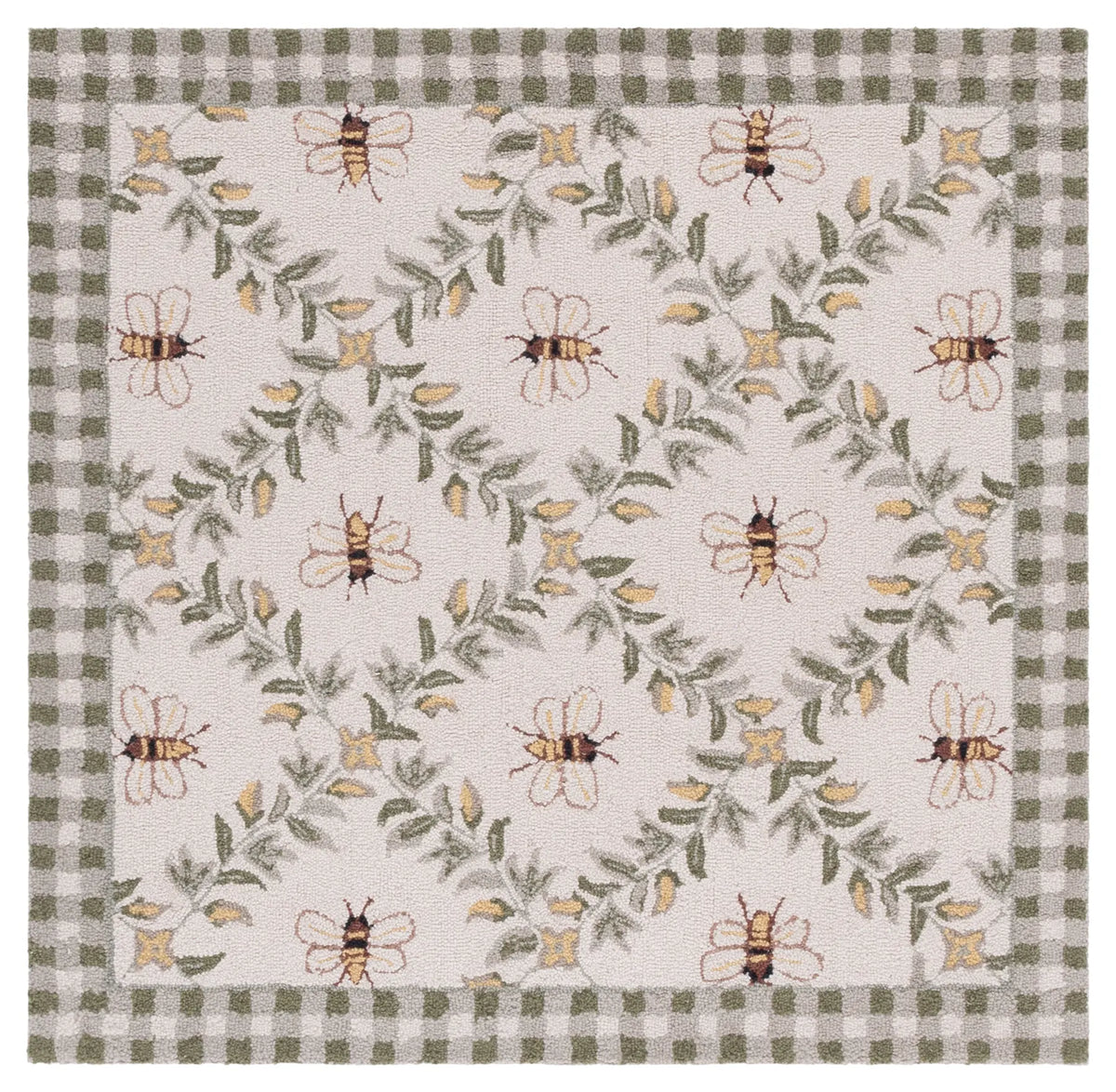 Safavieh Chelsea 3'-0" x 3'-0" Rug in Ivory / Green
