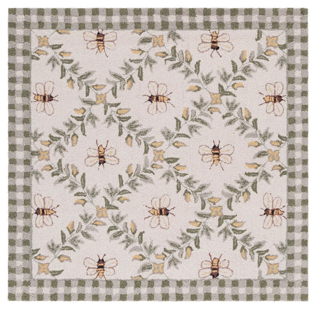 Safavieh Chelsea 3'-0" x 3'-0" Rug in Ivory / Green