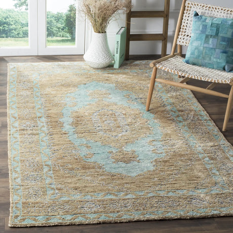 Safavieh Tangier 5'-0" x 8'-0" Rug in Seafoam / Beige