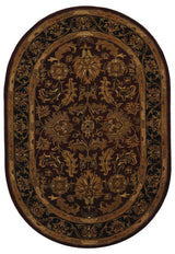 Safavieh Heritage 5'-0" x 8'-0" Rug in Red / Black