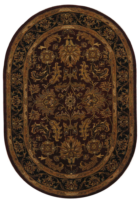 Safavieh Heritage 5'-0" x 8'-0" Rug in Red / Black