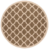 Safavieh Courtyard 7'-10" x 7'-10" Rug in Brown / Bone