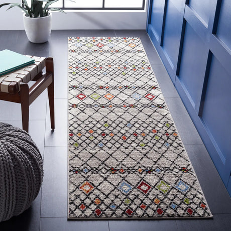Safavieh Amsterdam 2'-3" x 8'-0" Rug in Beige / Blue