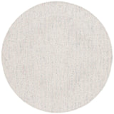 Safavieh Ebony 6'-0" x 6'-0" Rug in Light Grey / Ivory