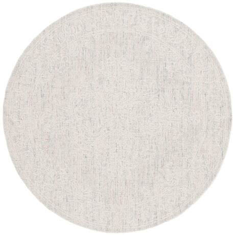 Safavieh Ebony 6'-0" x 6'-0" Rug in Light Grey / Ivory