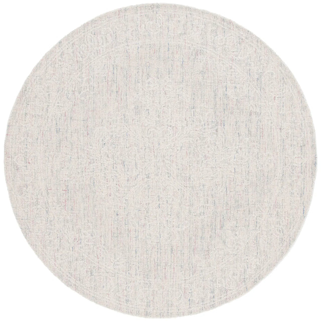 Safavieh Ebony 6'-0" x 6'-0" Rug in Light Grey / Ivory