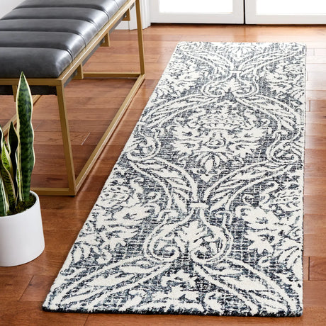 Safavieh Abstract 2'-3" x 8'-0" Rug in Ivory / Navy