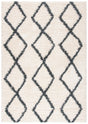 Safavieh Venus Shag 600 4'-0" x 6'-0" Rug in Ivory / Dark Grey