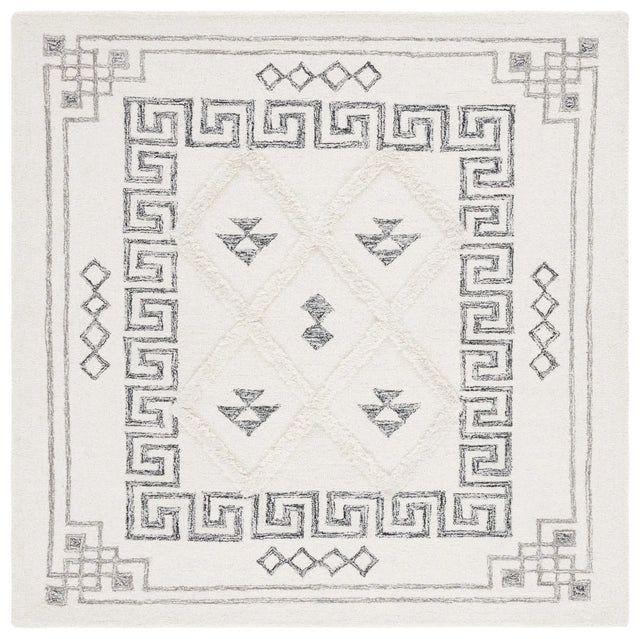 Safavieh Casablanca 6'-0" x 6'-0" Rug in Ivory / Black