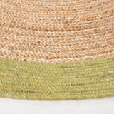 Safavieh Braided 5'-0" x 7'-0" Rug in Green / Natural