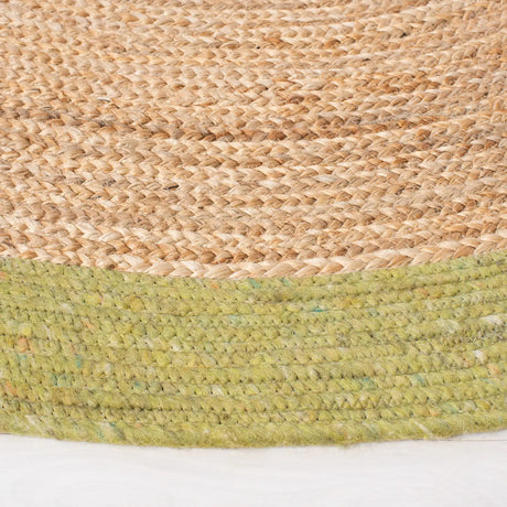 Safavieh Braided 5'-0" x 7'-0" Rug in Green / Natural