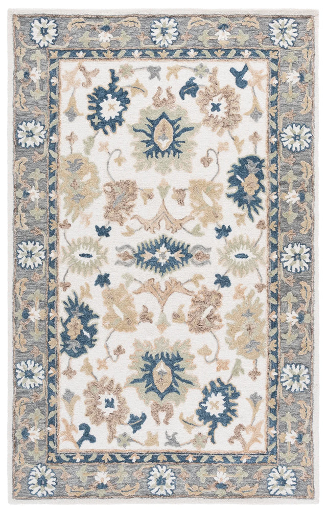 Safavieh Ebony 4'-0" x 6'-0" Rug in Ivory / Grey
