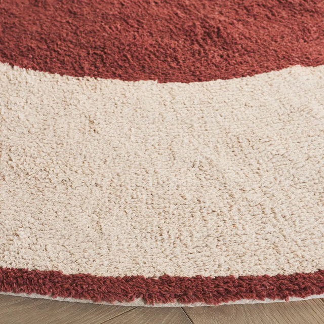 Safavieh Easy Care 6'-0" x 6'-0" Rug in Ivory / Rust