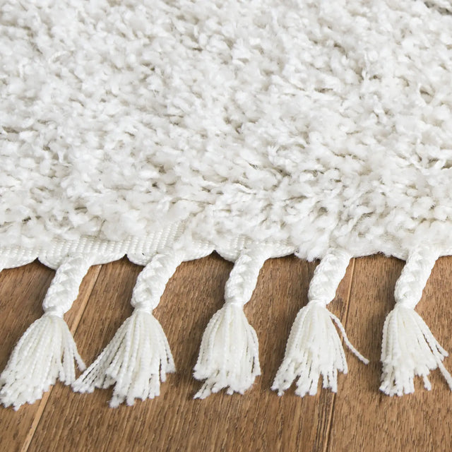 Safavieh Pro Lux Shag 400 10'-0" x 14'-0" Rug in Cream / Blue