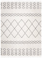 Safavieh Moroccan Fringe Shag 10'-0" x 14'-0" Rug in Ivory / Grey