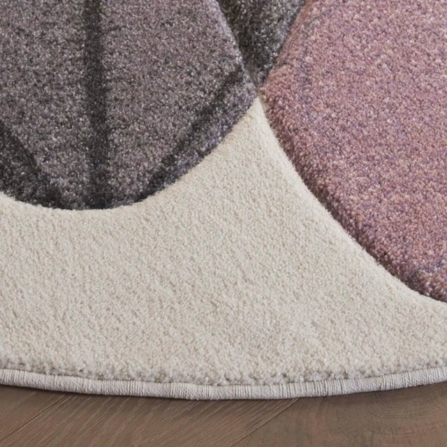 Safavieh Hollywood 6'-7" x 6'-7" Rug in Ivory / Purple